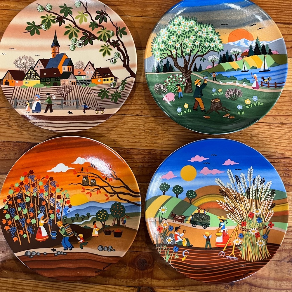 Poole vintage decorative plates